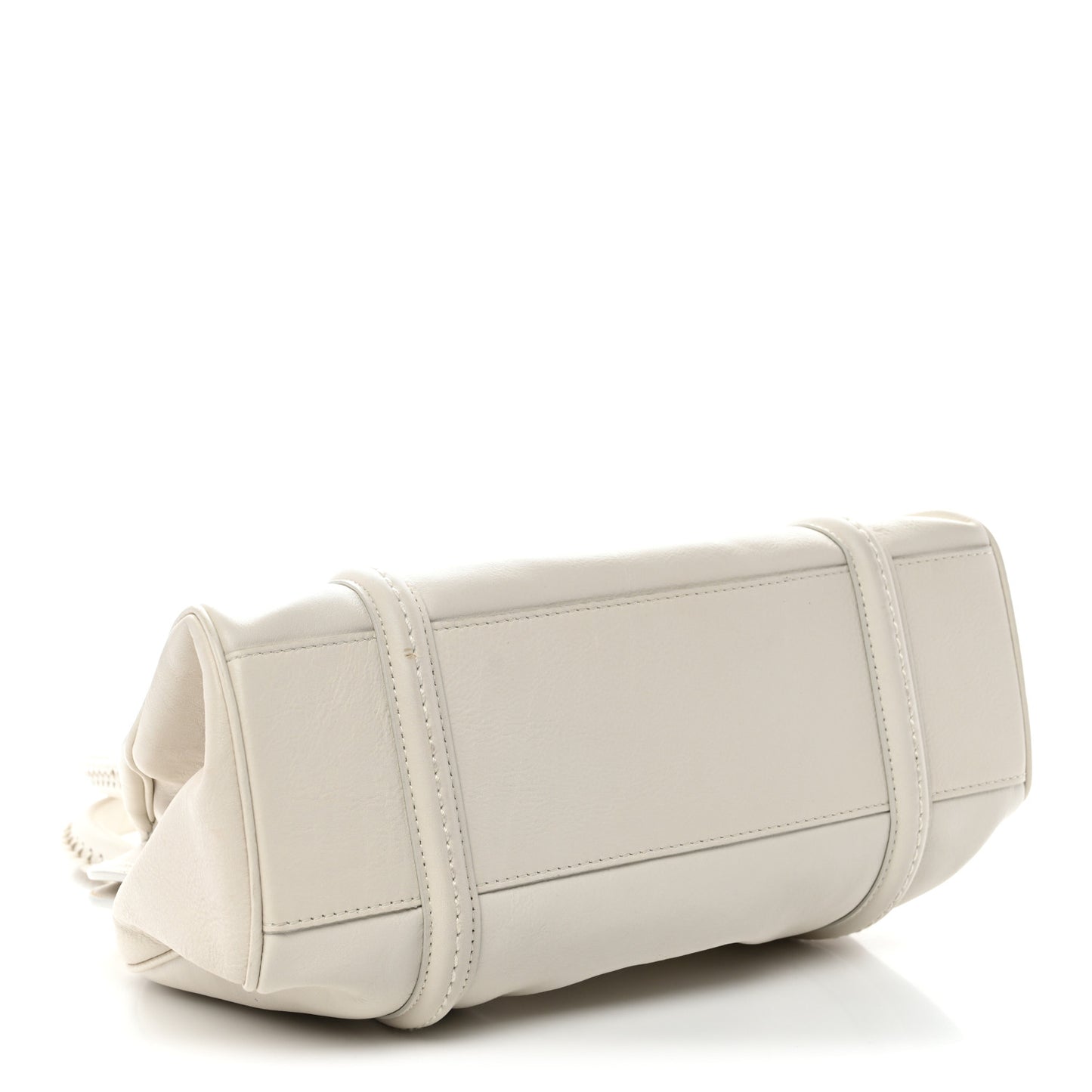 Calfskin Small My Dior Frame Pocket Satchel White