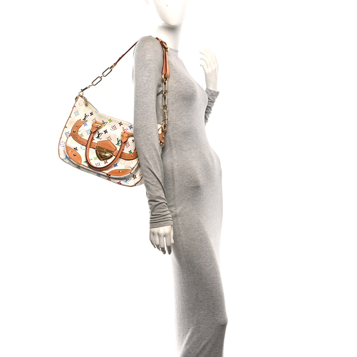 Louis Vuitton Monogram Multicolor Rita White 2 of 9
