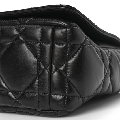 Christian Dior Calfskin Macrocannage Medium Caro Bag Black 7 of 7
