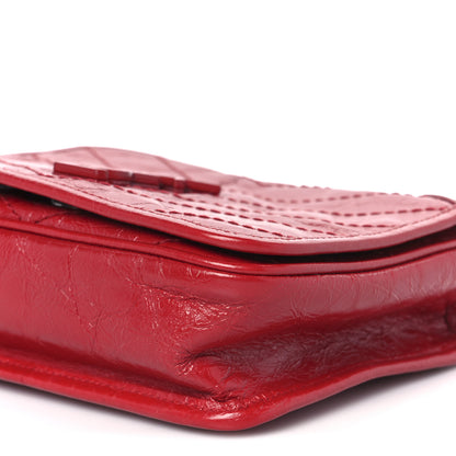 Saint Laurent Crinkled Calfskin Matelasse Monogram Niki Chain Wallet Rouge Eros 10 of 10