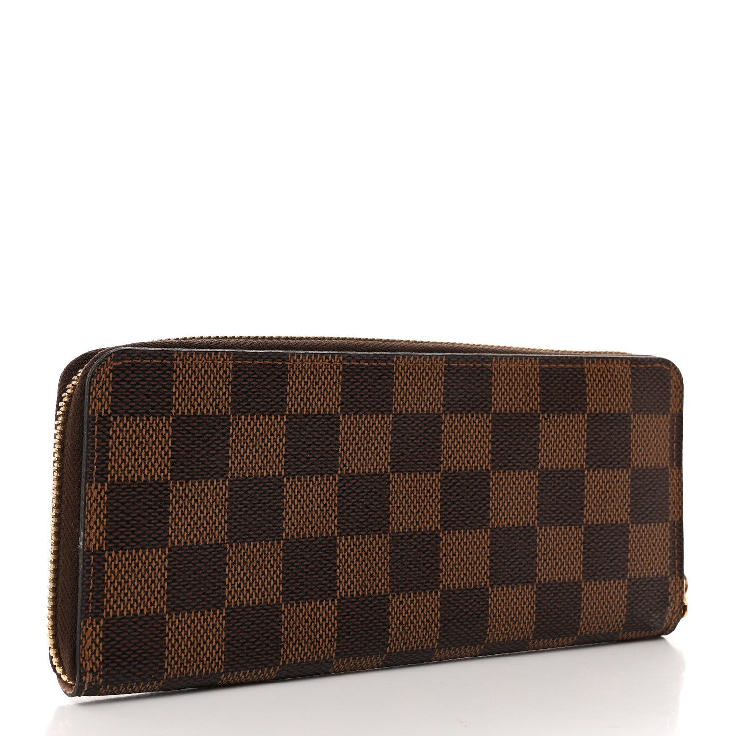 Louis Vuitton Damier Ebene Clemence Wallet Rose Ballerine 3 of 9