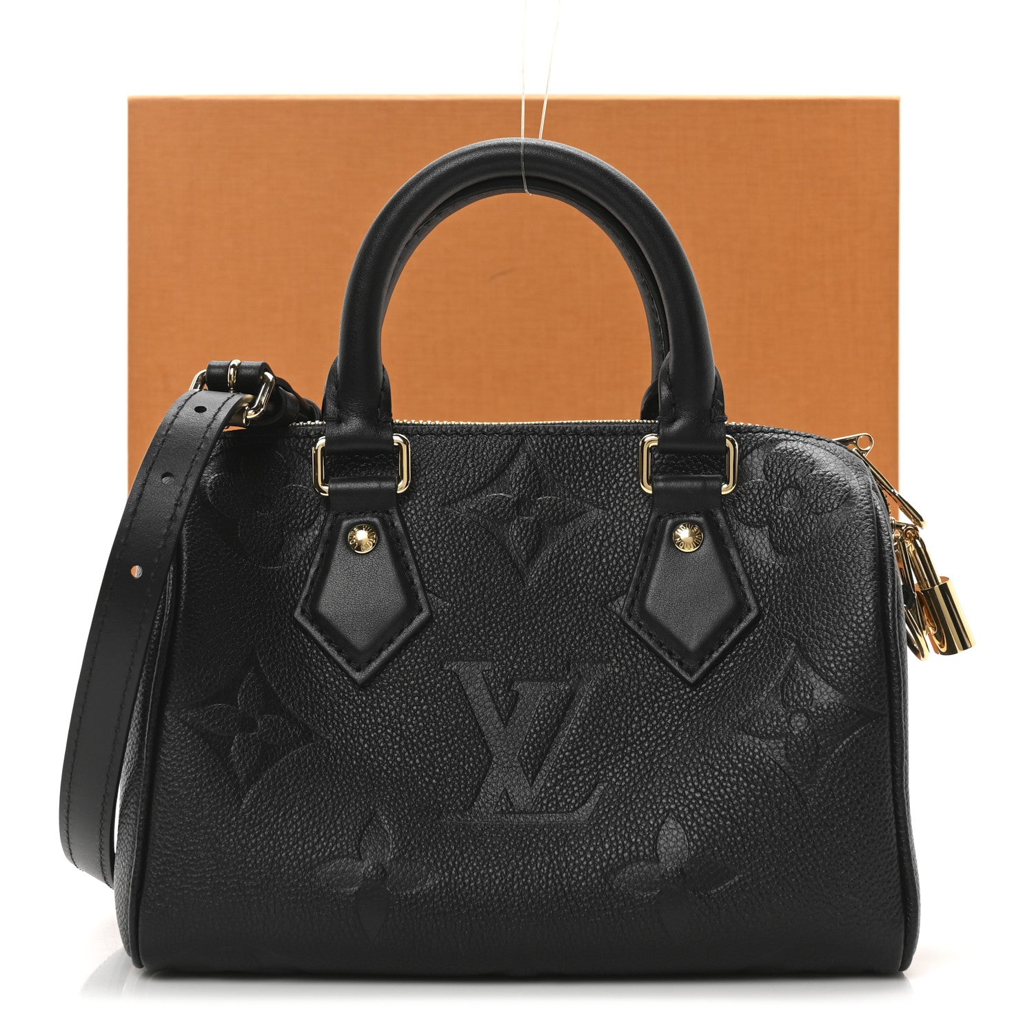 Louis Vuitton Empreinte Monogram Giant Speedy Bandouliere 20 Black 12 of 12