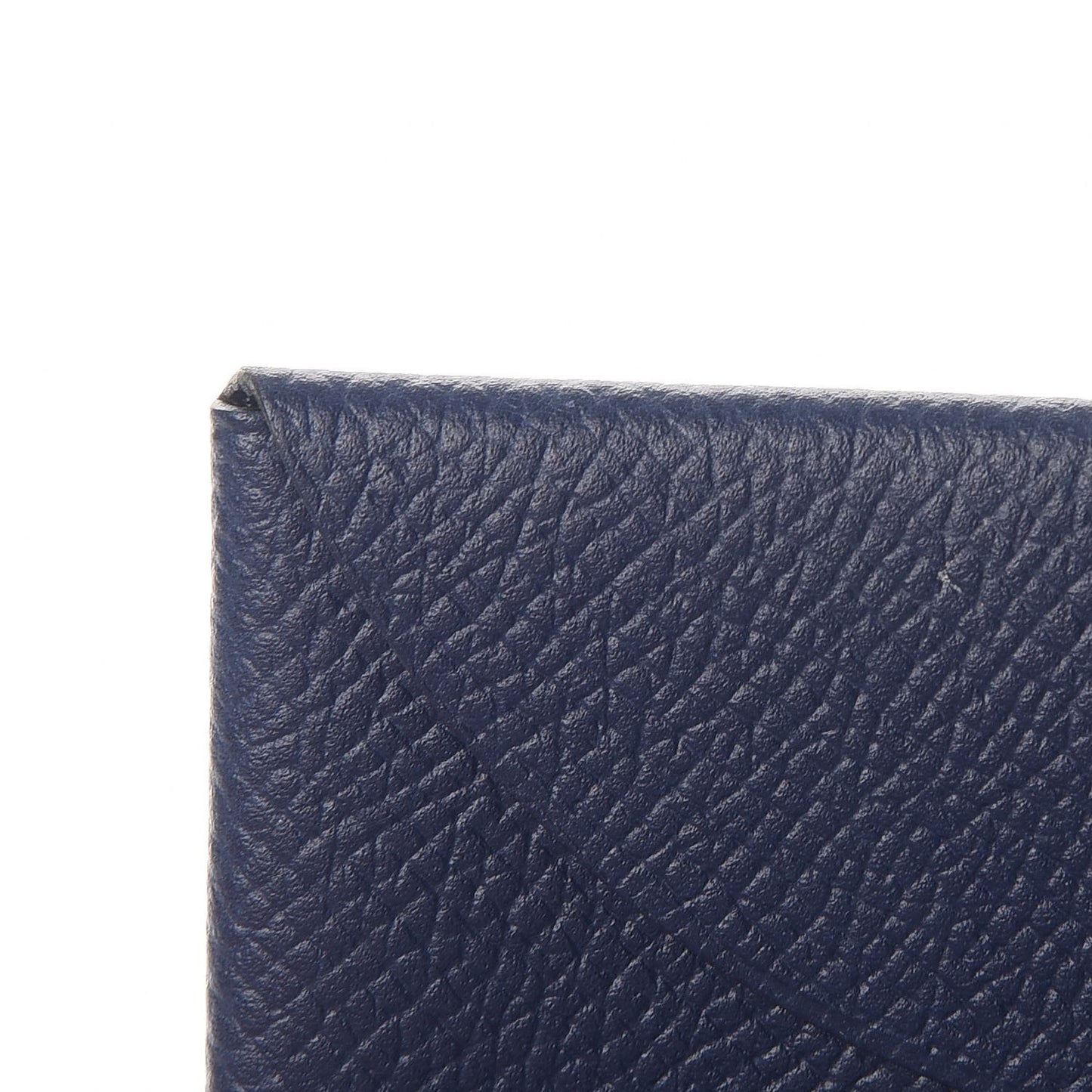 Epsom Calvi Card Case Bleu Saphir