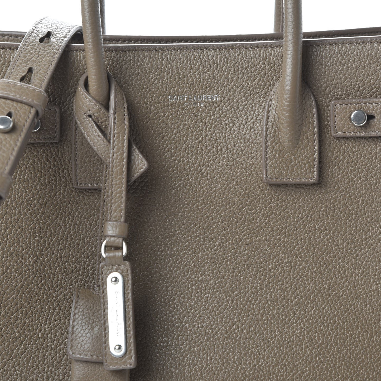 Grained Calfskin Baby Sac De Jour Souple Taupe