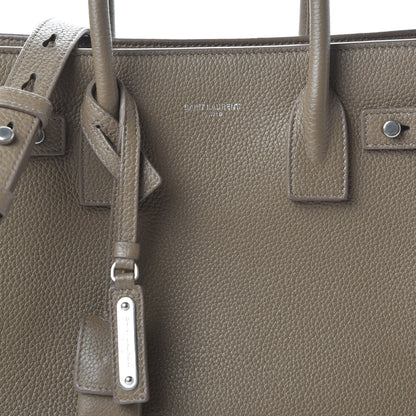Saint Laurent Grained Calfskin Baby Sac De Jour Souple Taupe 10 of 11