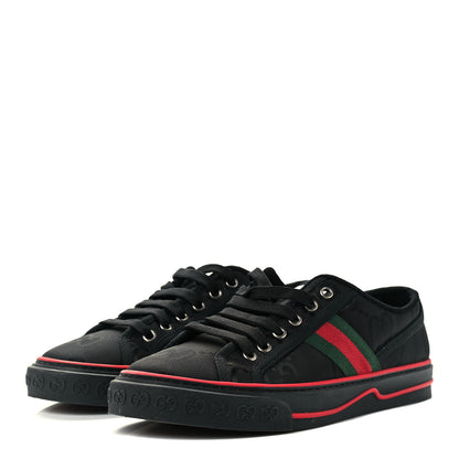 Gucci Econyl Nylon Web Monogram Off The Grid Womens 1977 Tennis Sneakers 39.5 Black 2 of 10