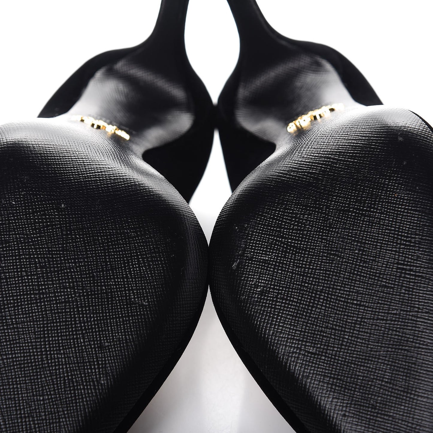 Velvet Pointed Toe Pumps 40 Black