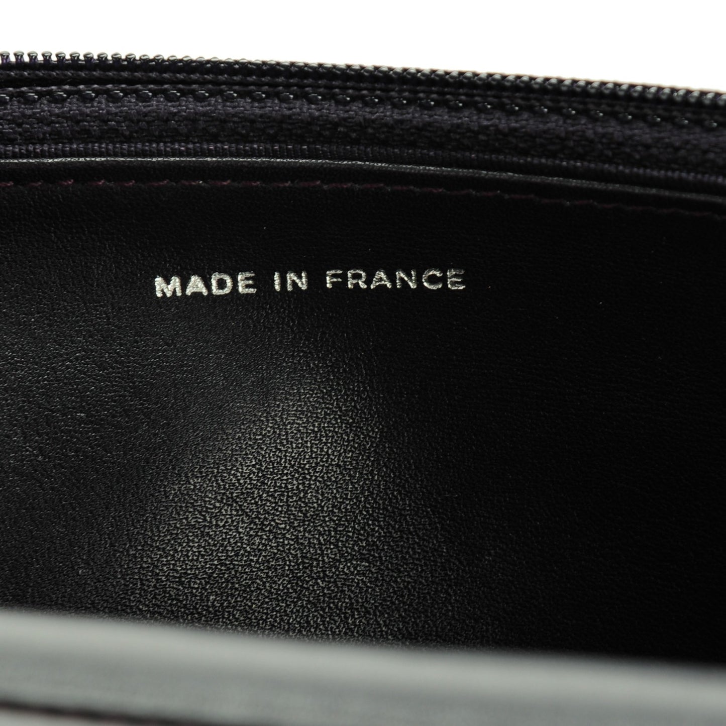 Patent Quilted Wallet On Chain WOC Dark Purple