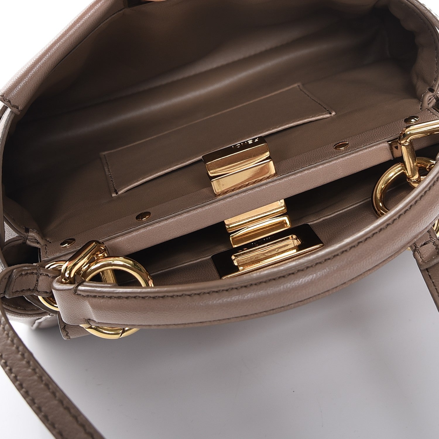 Fendi Nappa Mini Peekaboo Iconic Satchel Ratmusquet 7 of 9