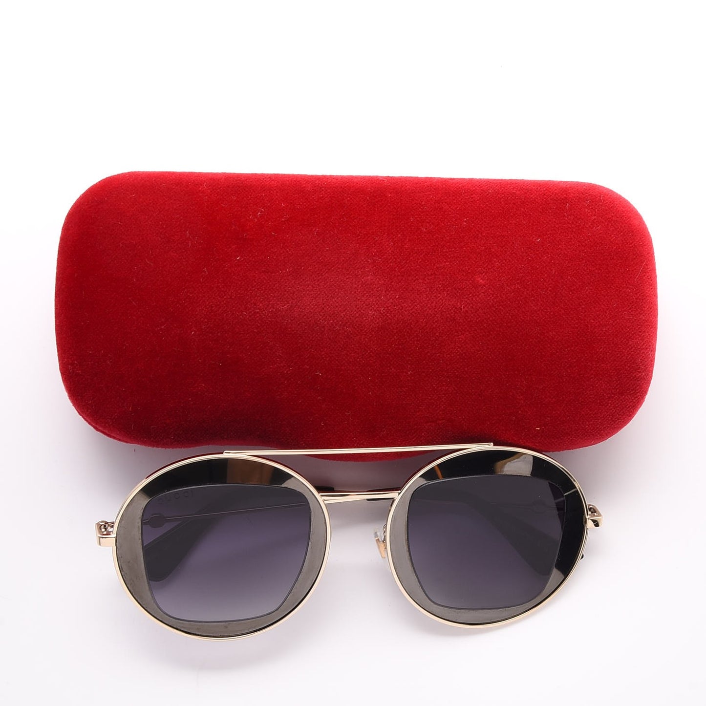 Round Frame Sylvie Web Sunglasses GG0105S Black