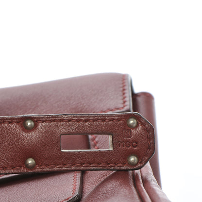 Hermes Veau Sikkim Kelly Relax 50 Rouge H 12 of 31