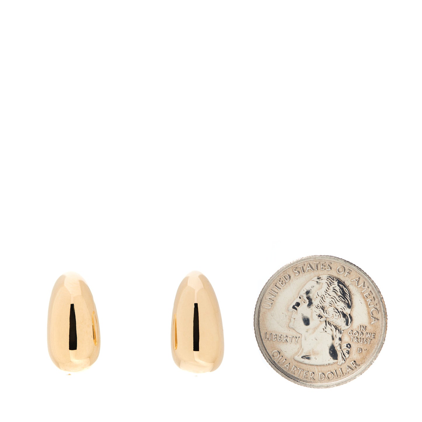 18K Yellow Gold 15mm Pure Form Earrings