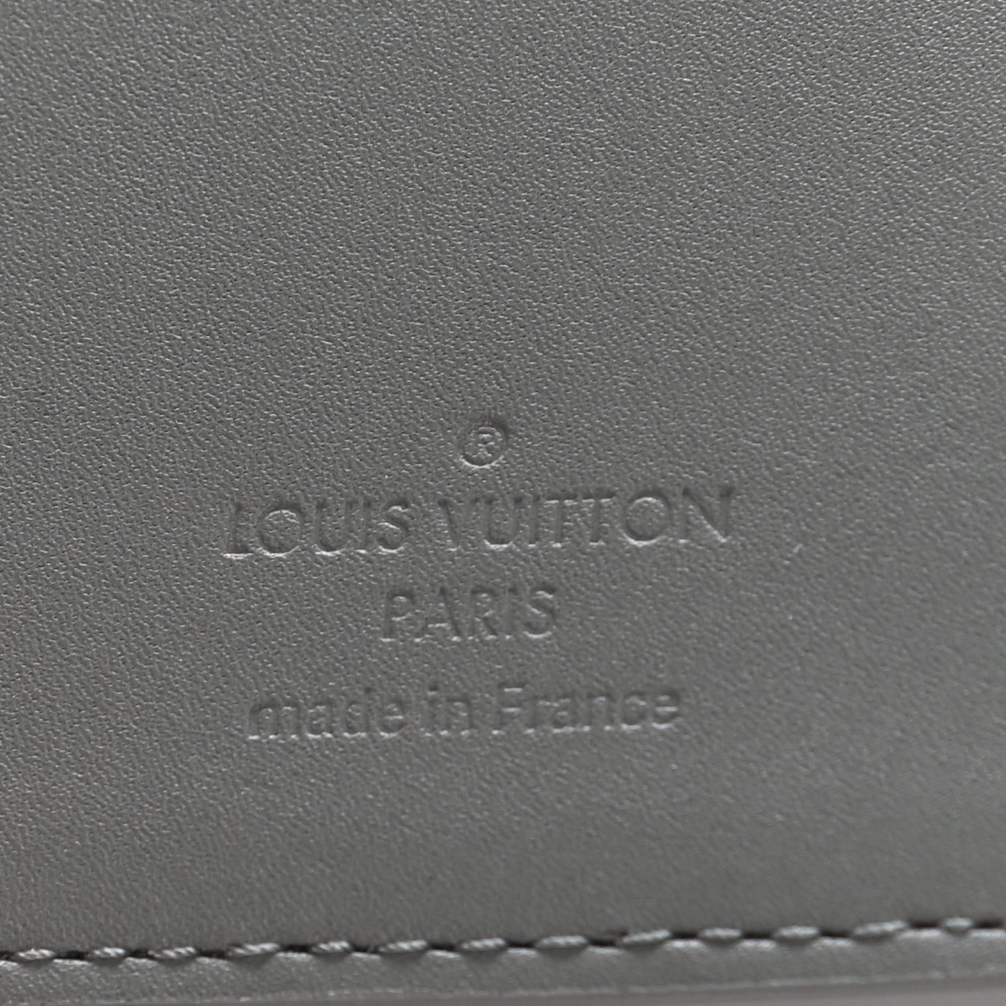 Calfskin Monogram Shadow Brazza Wallet Anthracite Gray