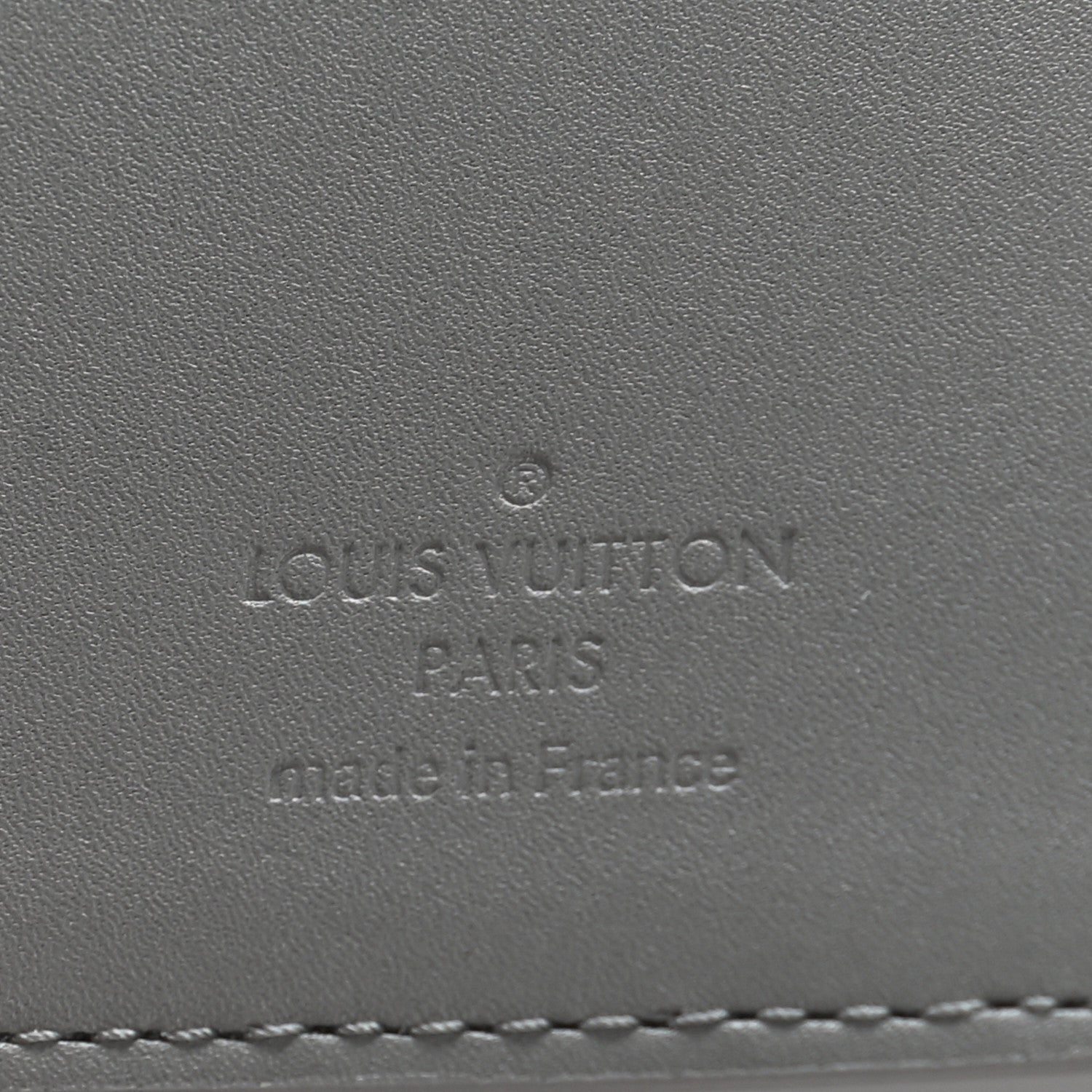 Louis Vuitton Calfskin Monogram Shadow Brazza Wallet Anthracite Gray 6 of 6