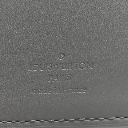Louis Vuitton Calfskin Monogram Shadow Brazza Wallet Anthracite Gray 6 of 6
