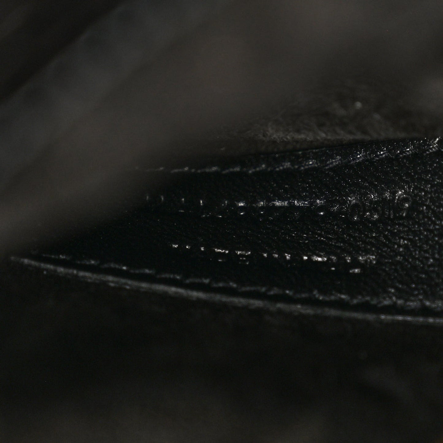 Calfskin Crocodile Embossed Large Monogram Sunset Black