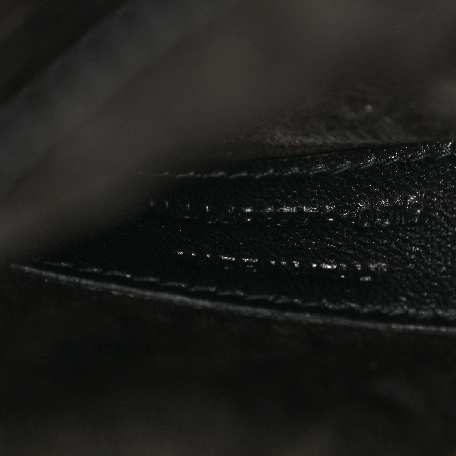 Saint Laurent Calfskin Crocodile Embossed Large Monogram Sunset Black 7 of 10