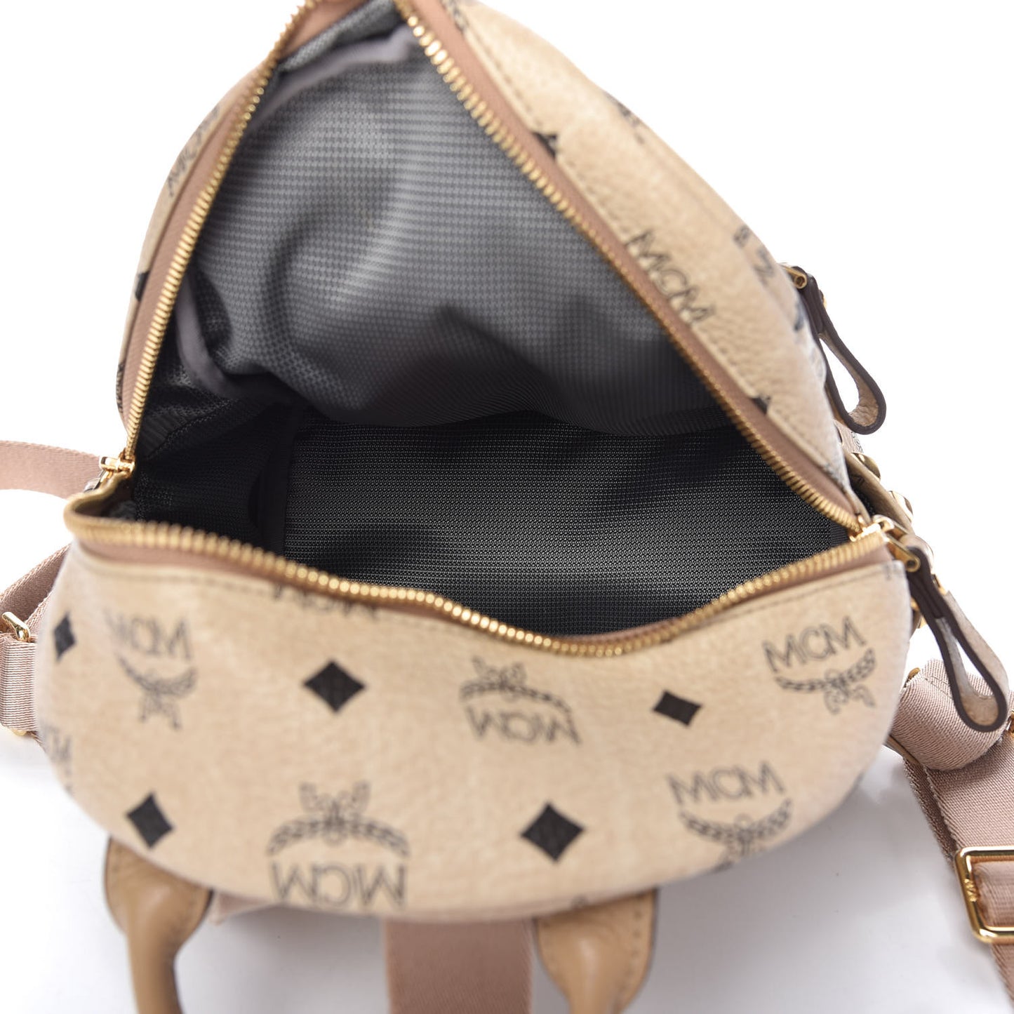 Visetos Side Stud Mini Stark Backpack Beige
