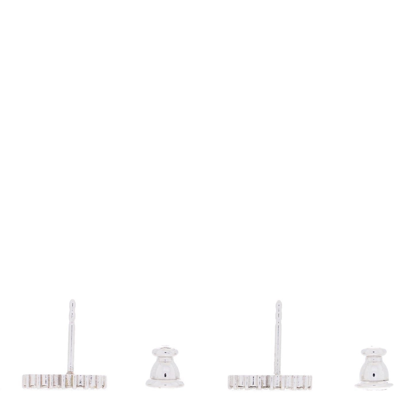 Crystal Clair D Lune Earrings Silver