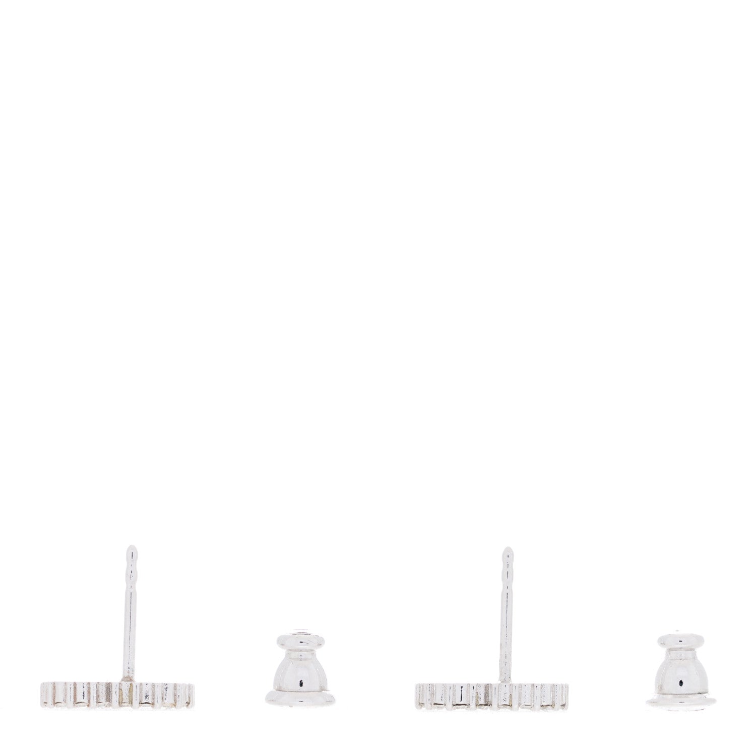 Christian Dior Crystal Clair D Lune Earrings Silver 3 of 3