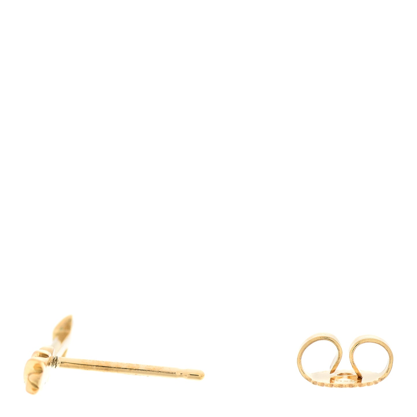 18K Yellow Gold Graffiti Arrow Single Earring