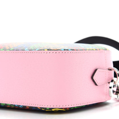 Gucci GG Supreme Monogram Psychedelic Shoulder Bag Black Multicolor Sugar Pink 9 of 9