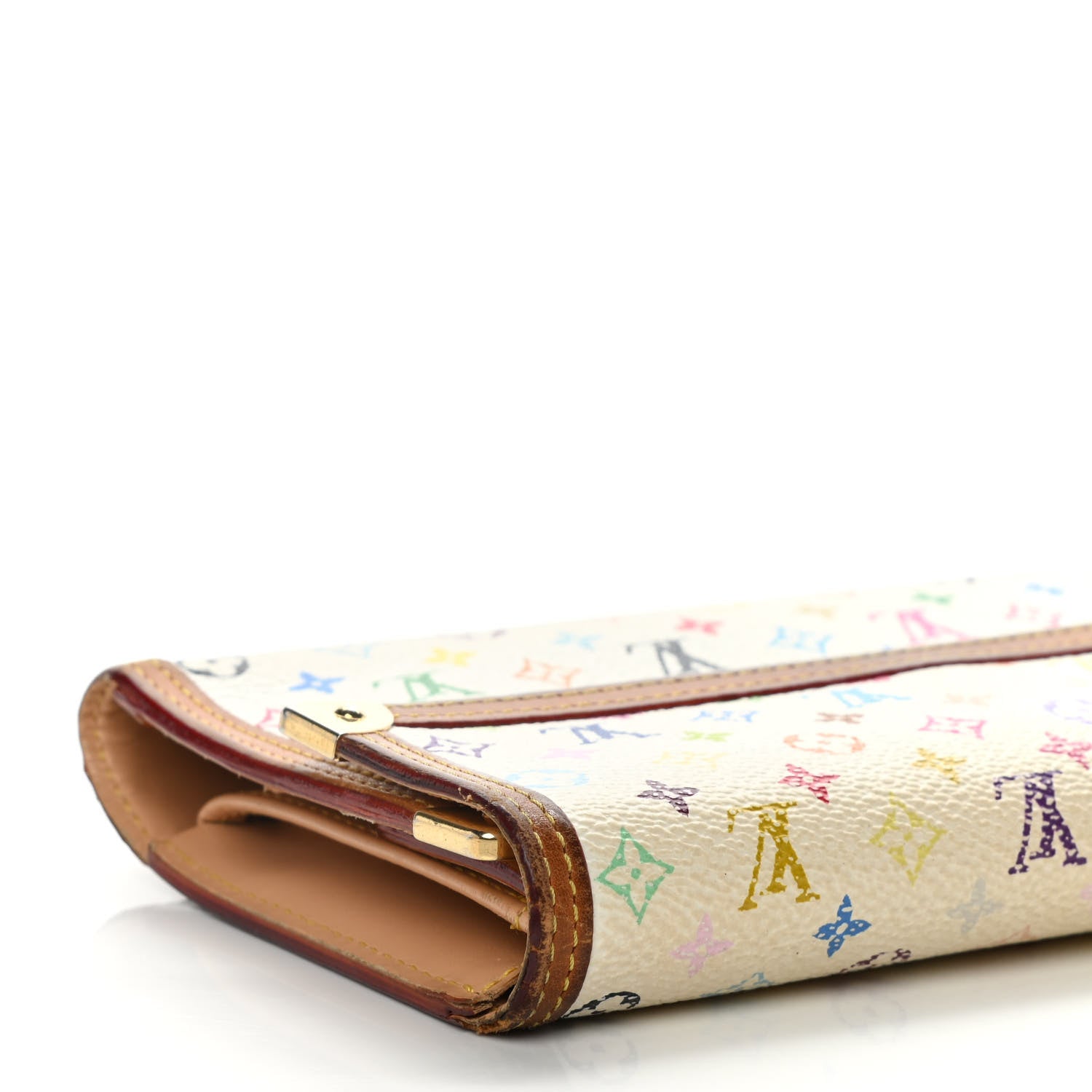 Louis Vuitton Monogram Multicolor Porte Tresor International Wallet White 11 of 19