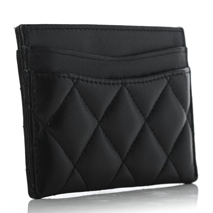 Chanel Lambskin Quilted Card Holder Black 2 of 8