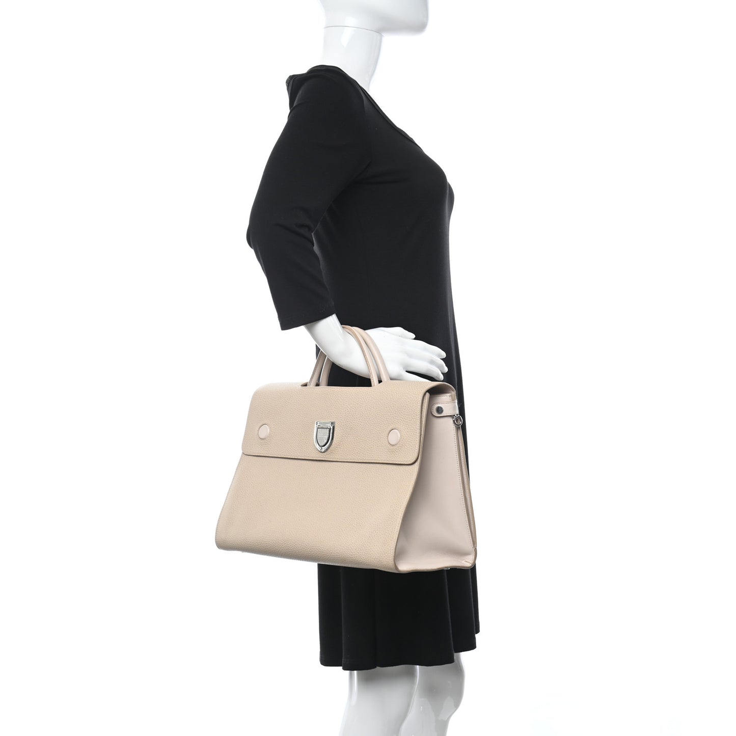 Bullcalf Medium Diorever Flap Rose Poudre