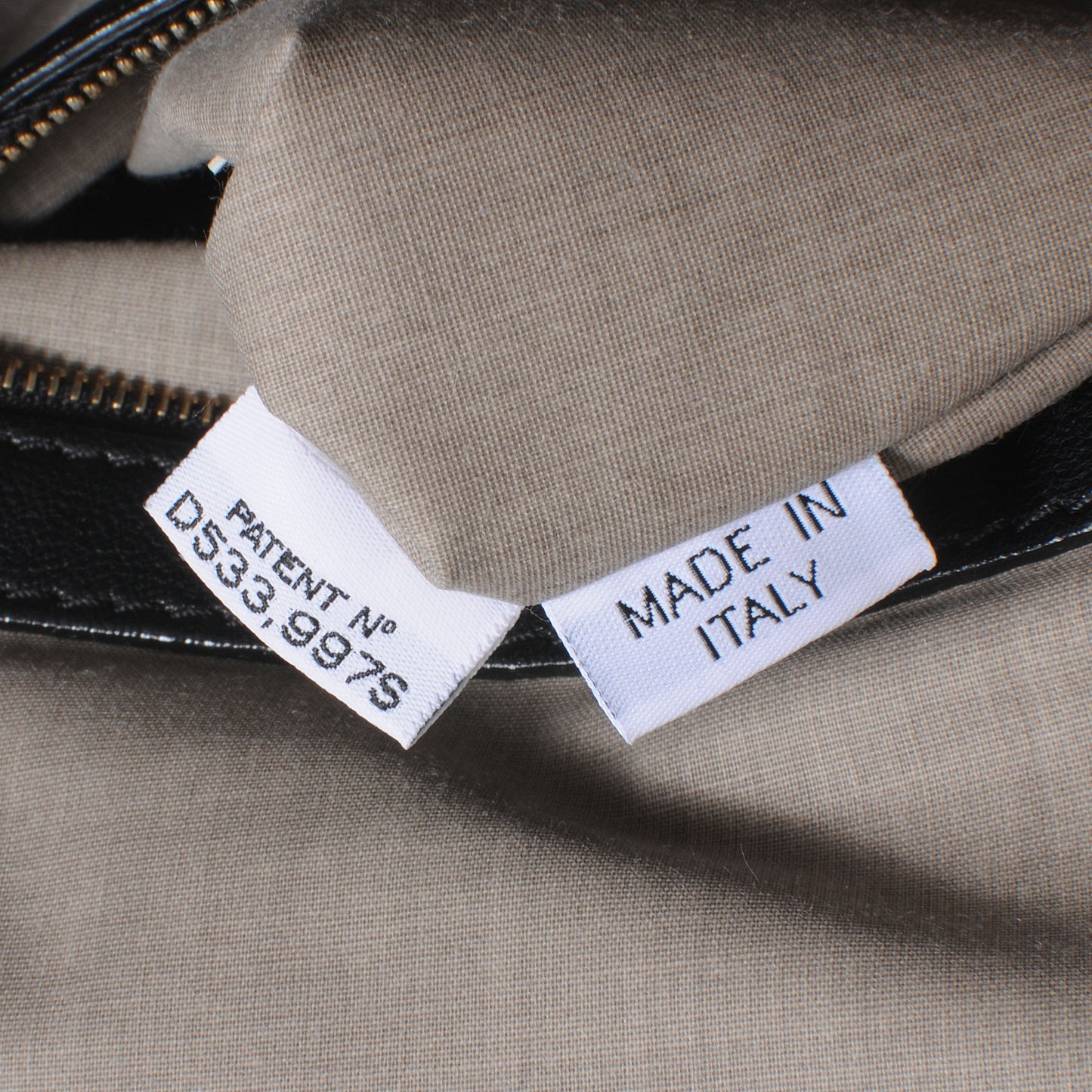 Quilted Leather Stam Bag Black