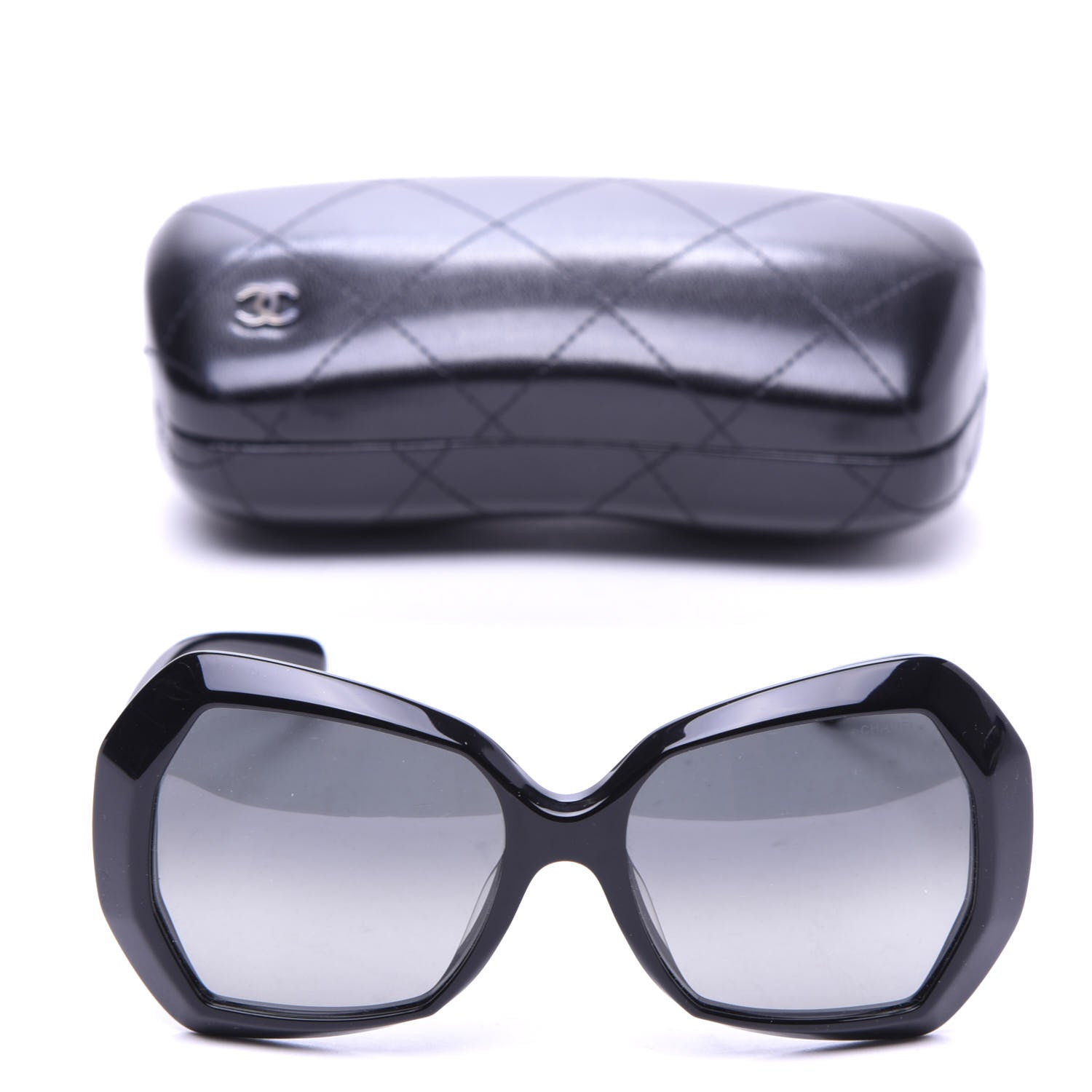 Chanel Acetate Oversized Sunglasses 5365 Black 7 of 7