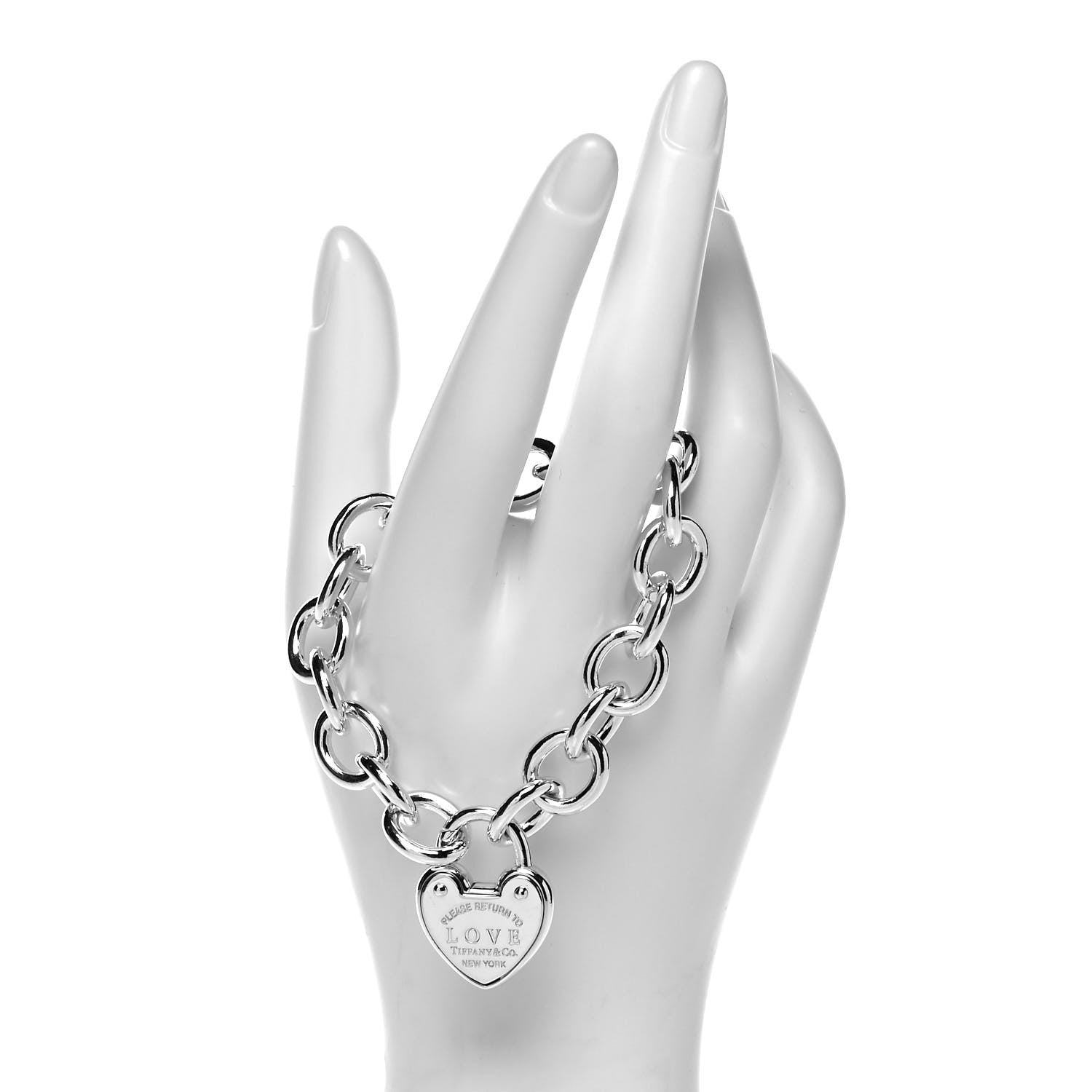 Tiffany Sterling Silver Return to Tiffany Love Lock Bracelet 2 of 5