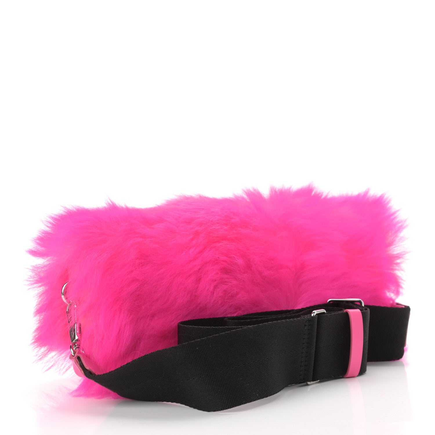 3.1 Phillip Lim Shearling Calfskin Ray Baguette Crossbody Neon Pink 3 of 10