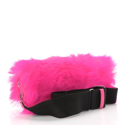 3.1 Phillip Lim Shearling Calfskin Ray Baguette Crossbody Neon Pink 3 of 10