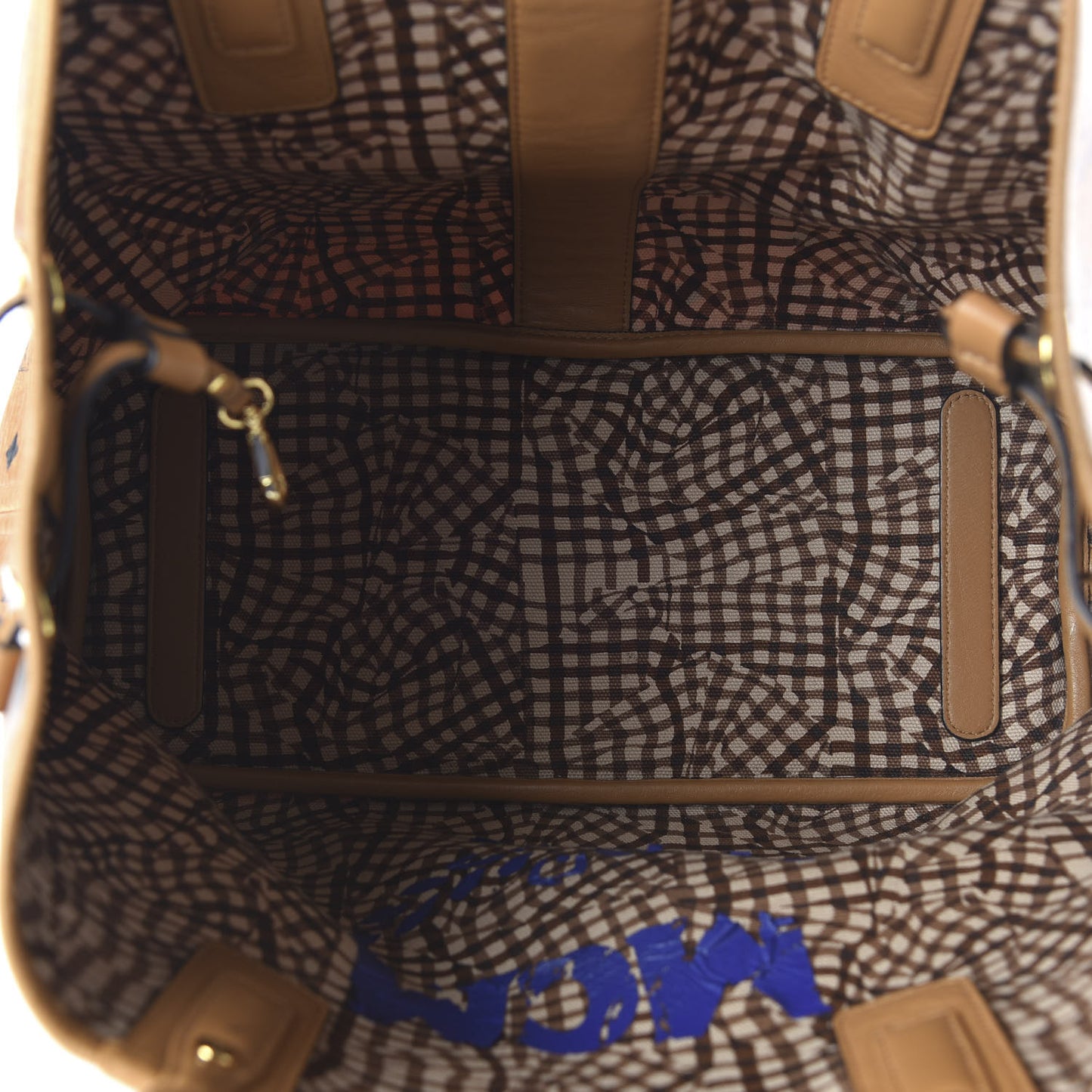 Visetos Medium Liz Reversible Shopper Tote Cognac