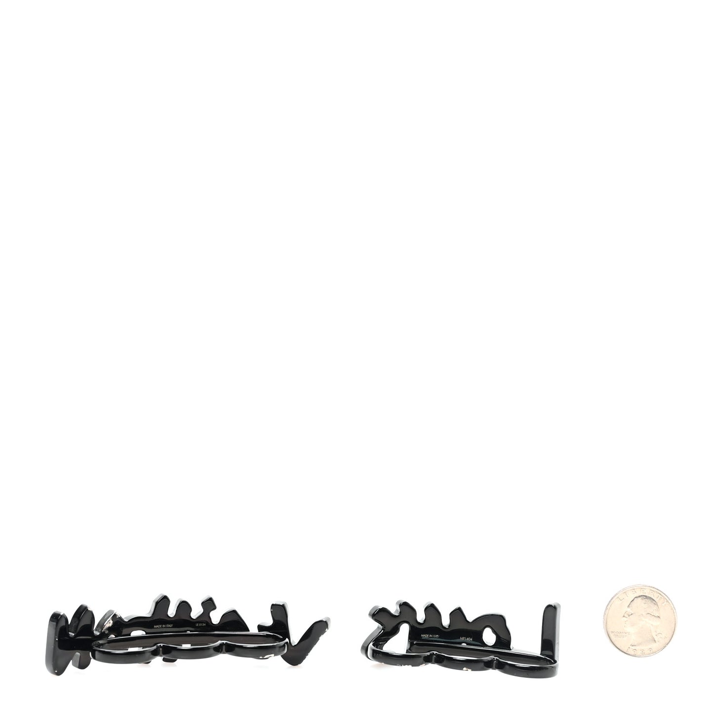 Metal Graffiti Knuckle Ring Set Black