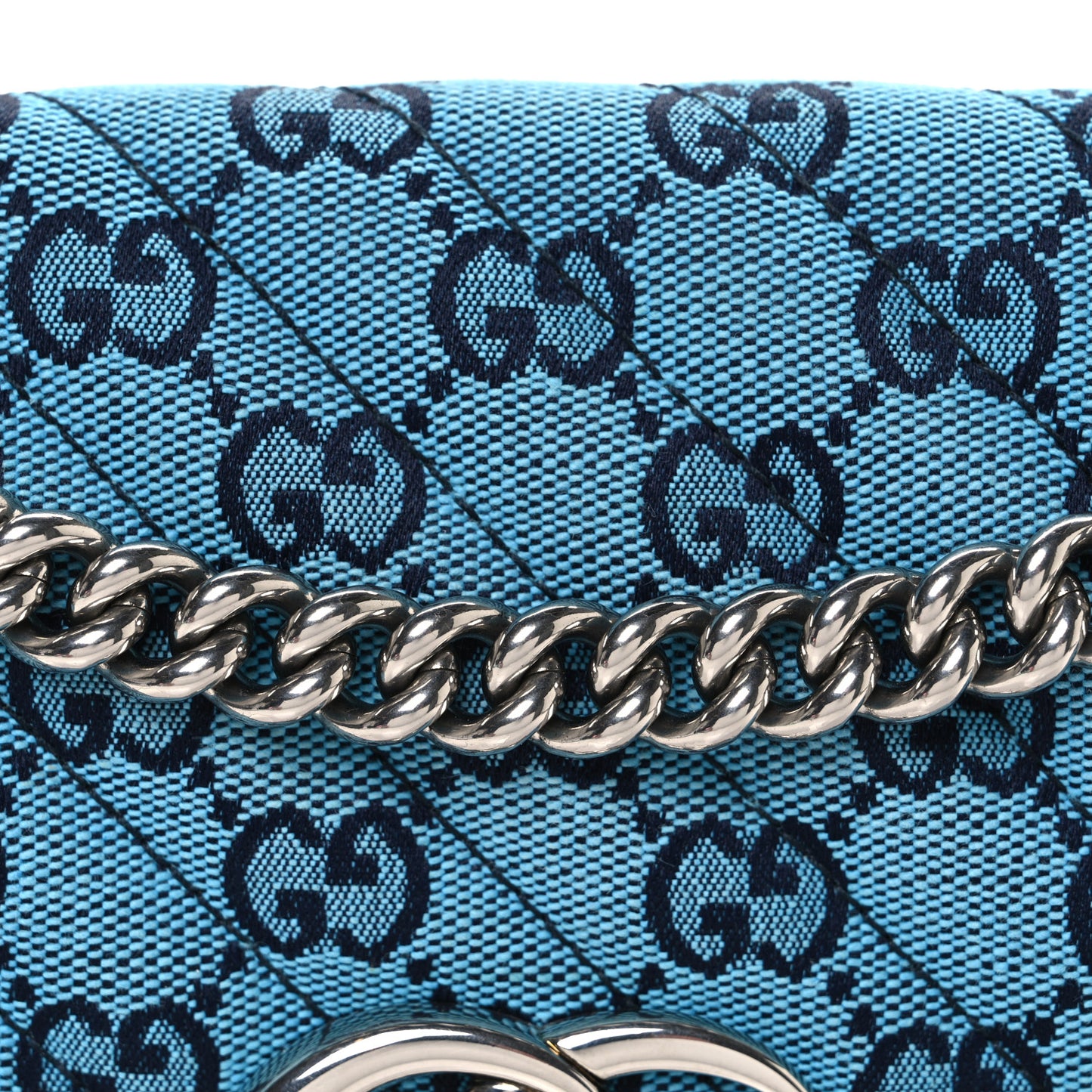 Monogram Multicolor Matelasse Diagonal Small GG Marmont Shoulder Bag Light Blue Pink Blue Green Red