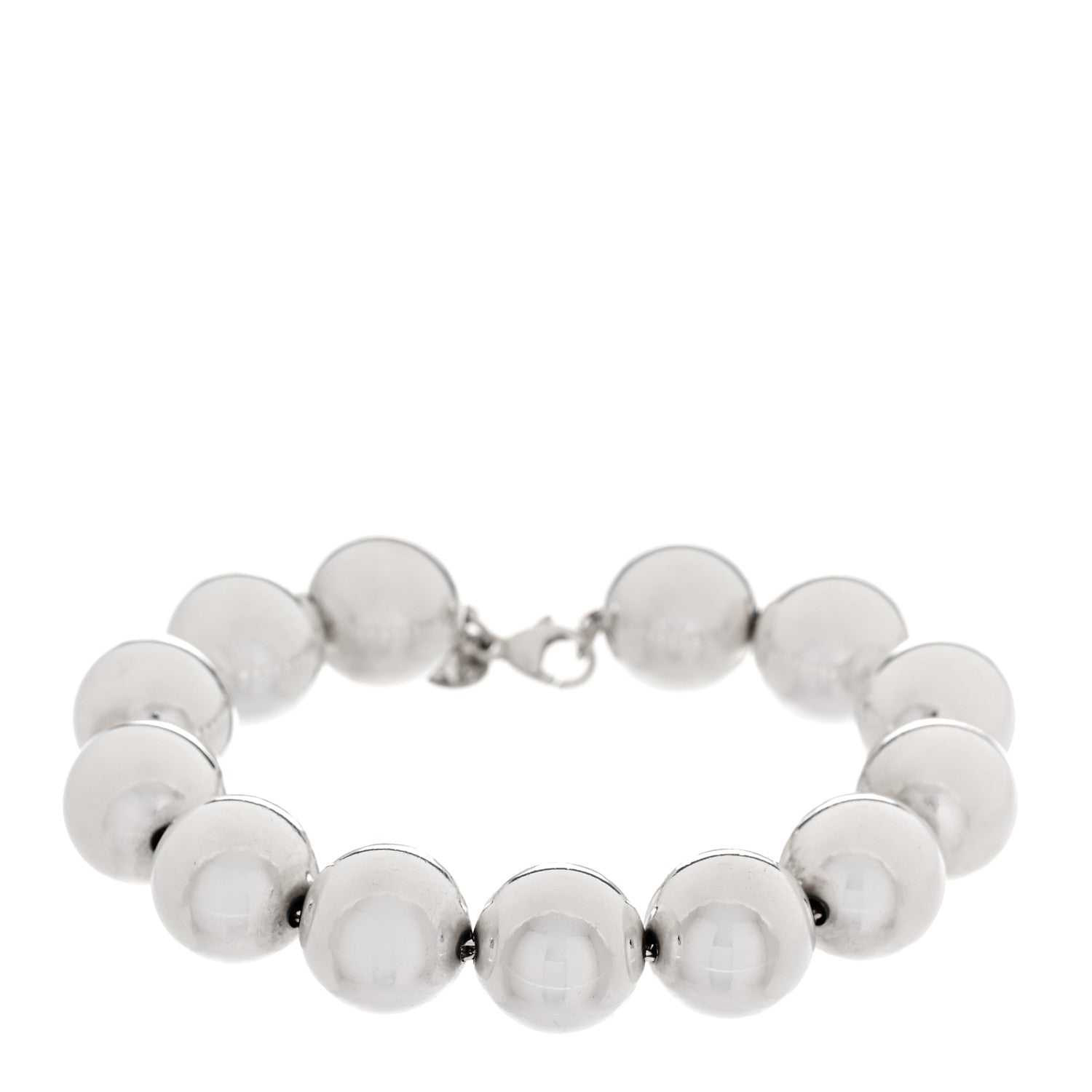 Tiffany Sterling Silver 14mm HardWear Ball Bracelet 1 of 4