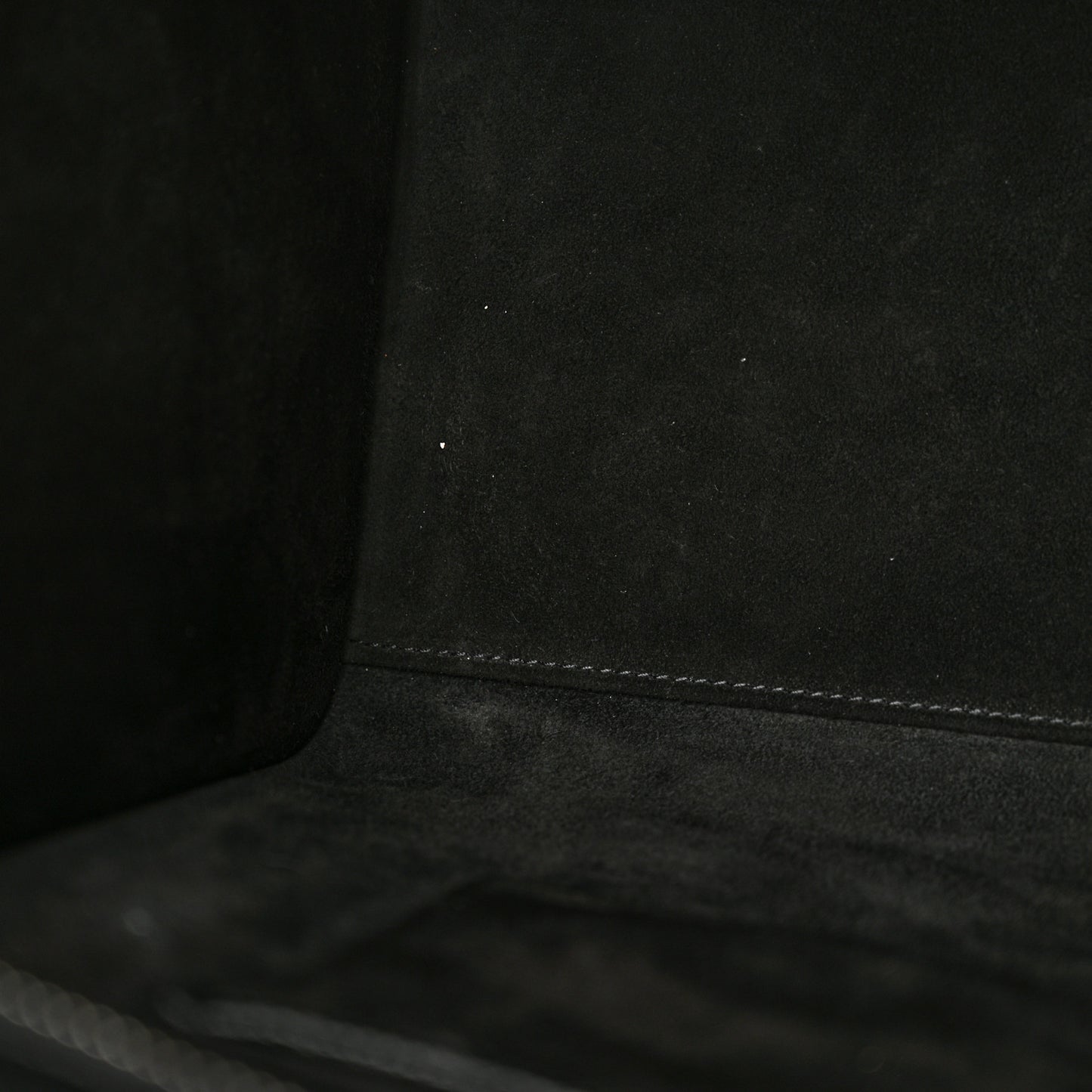 Drummed Calfskin Mini Luggage Black