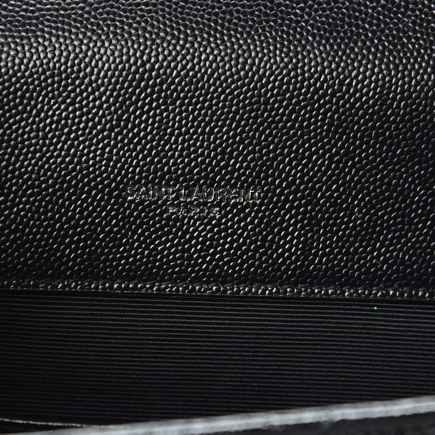 Saint Laurent Grain De Poudre Tri-Quilt Monogram Small College Bag Black 7 of 10