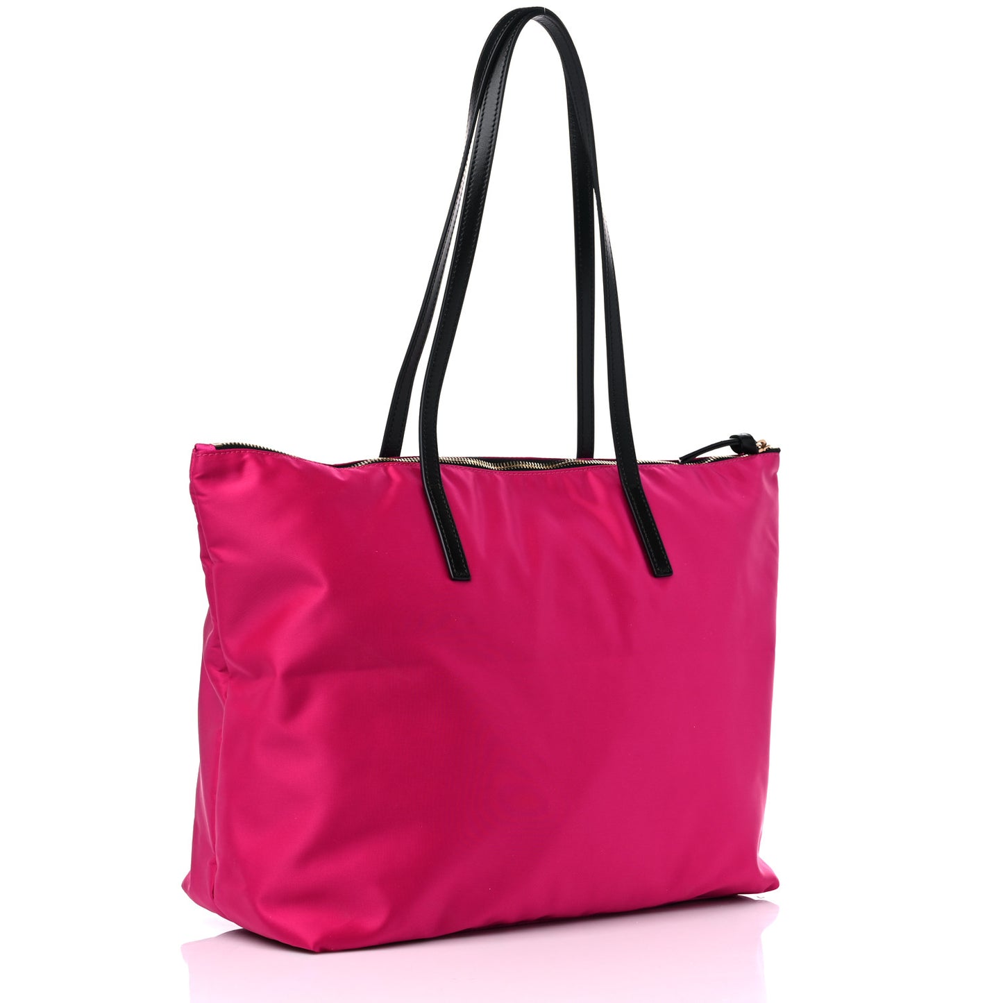 Nylon Medusa Tote Flamingo Black
