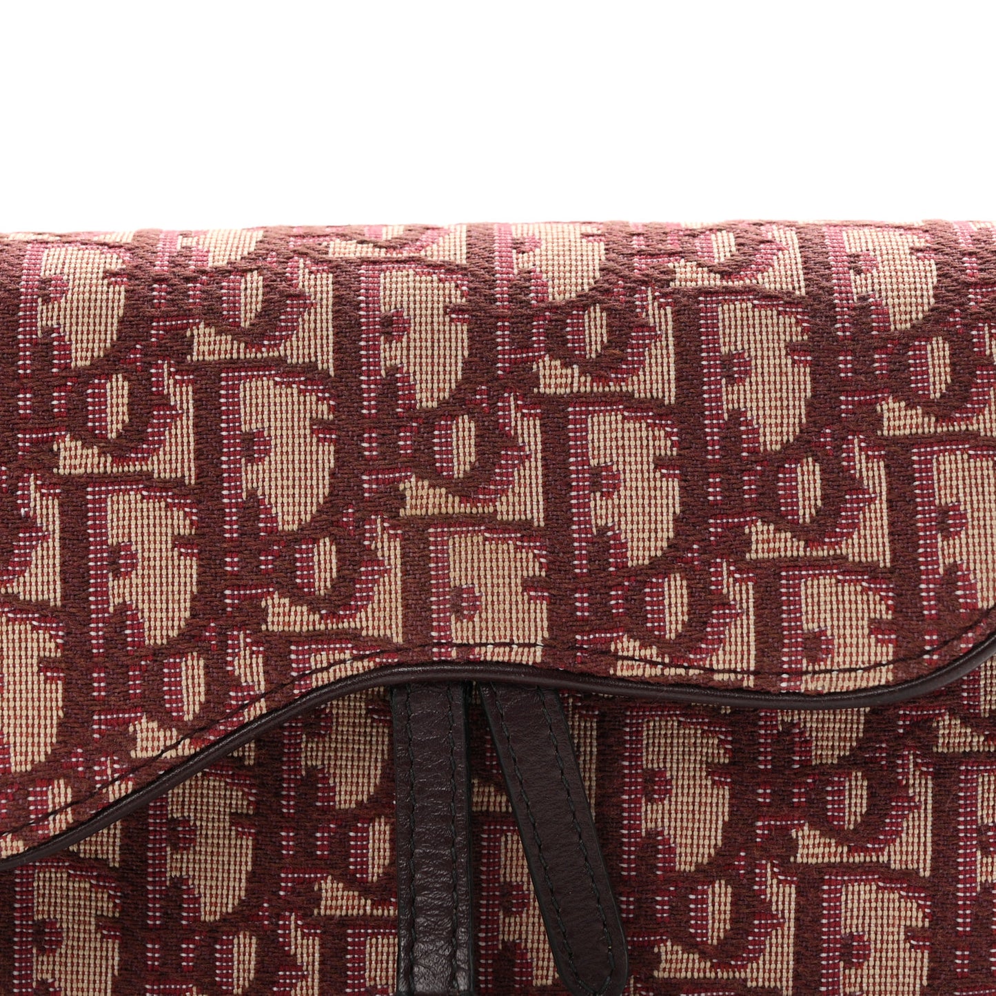 Oblique Saddle Belt Bag Bordeaux