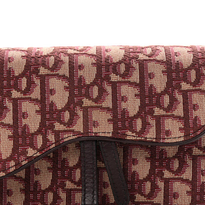Christian Dior Oblique Saddle Belt Bag Bordeaux 9 of 11