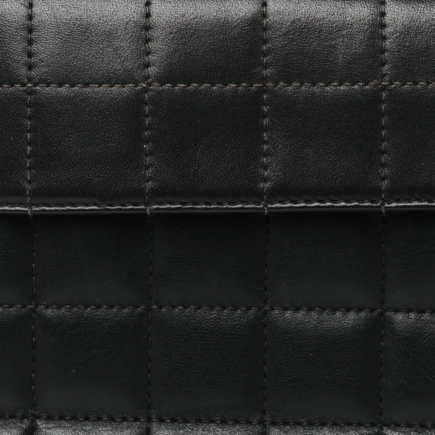 Chanel Lambskin Chocolate Bar Mademoiselle Flap Shoulder Bag Black 8 of 11