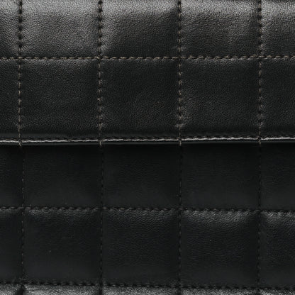 Chanel Lambskin Chocolate Bar Mademoiselle Flap Shoulder Bag Black 8 of 11