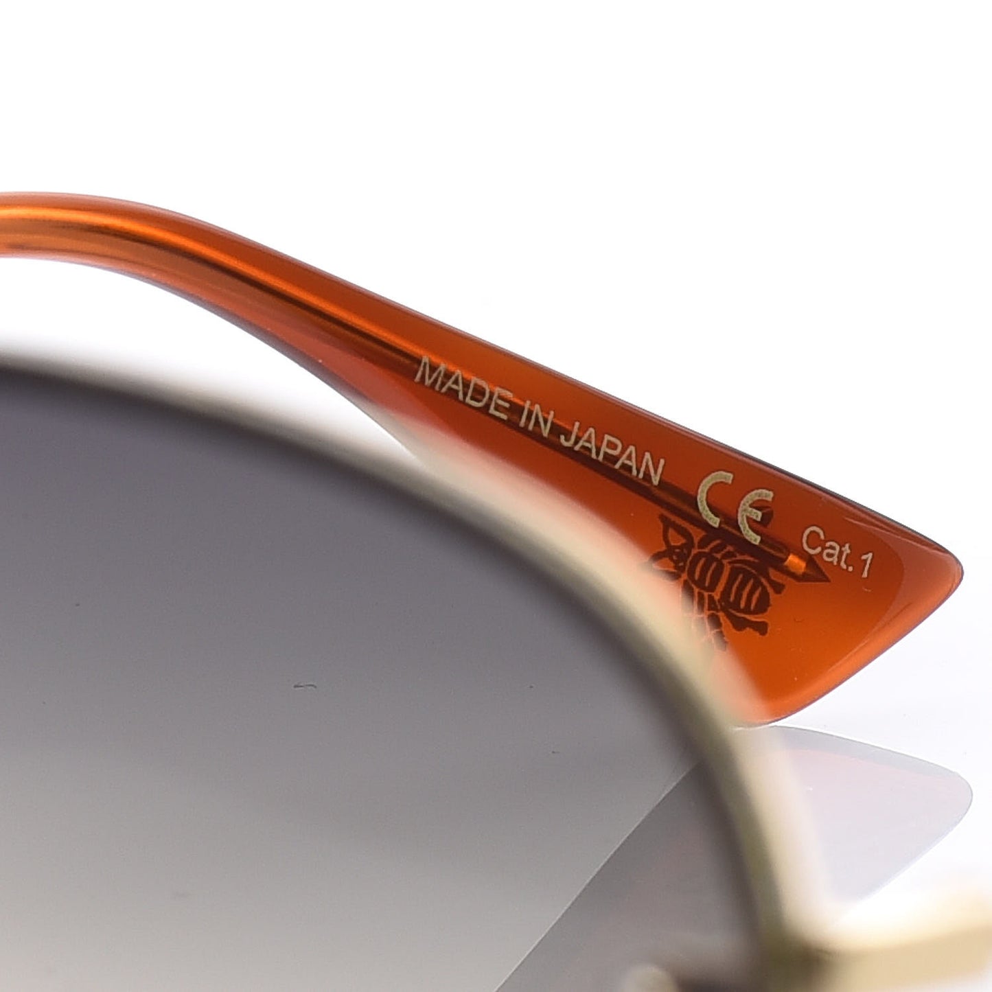 Metal Glitter Aviator Sunglasses G0227S Gold