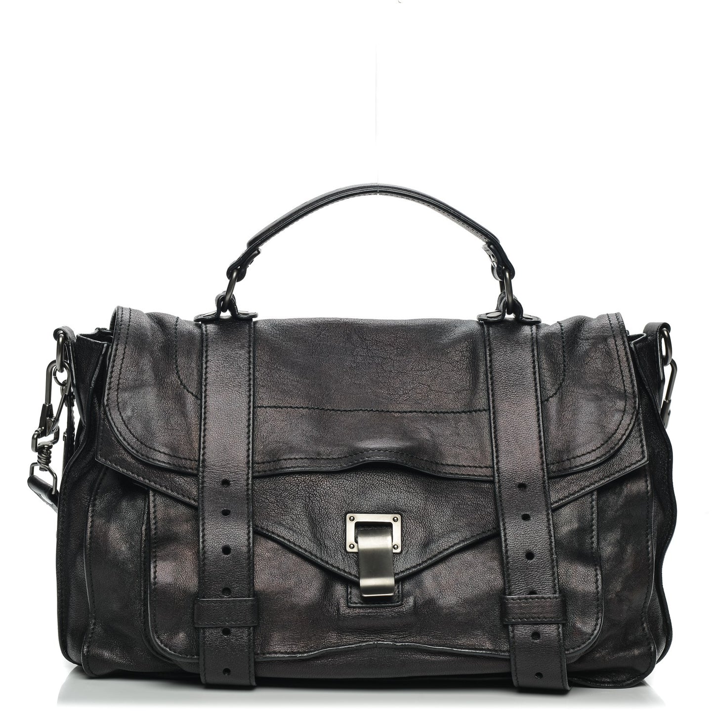 Lambskin Medium PS1 Satchel Black