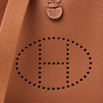 Hermes Taurillon Clemence Evelyne TPM Gold 10 of 11