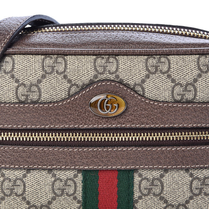 Gucci GG Supreme Monogram Web Mini Ophidia Shoulder Bag Brown 10 of 10