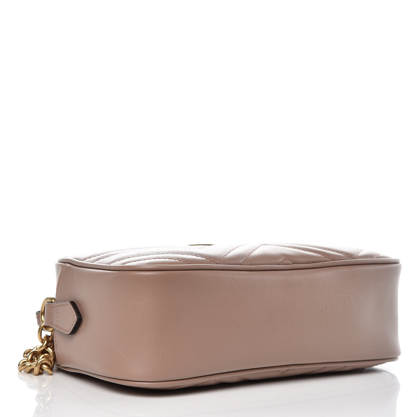 Calfskin Matelasse Small GG Marmont Chain Shoulder Bag Porcelain Rose
